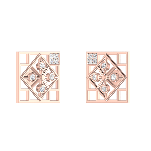 Sparkling Floret Diamond Earrings