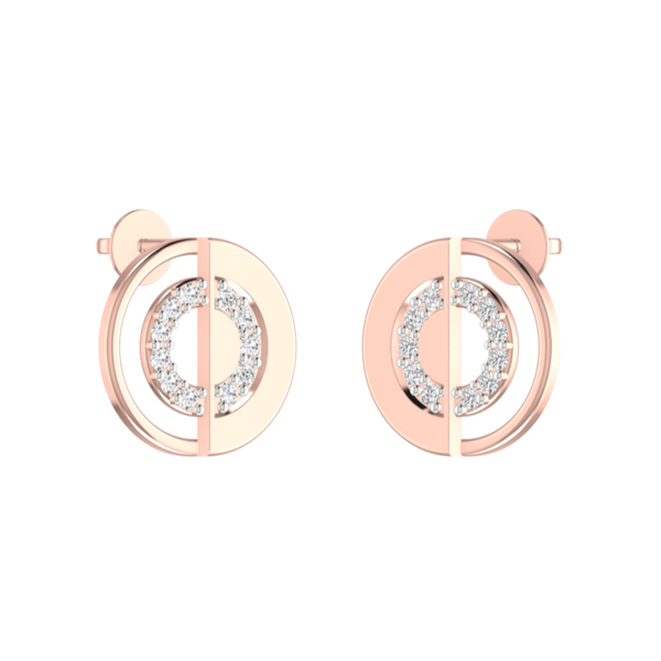 Classic Circlet Diamond Earrings