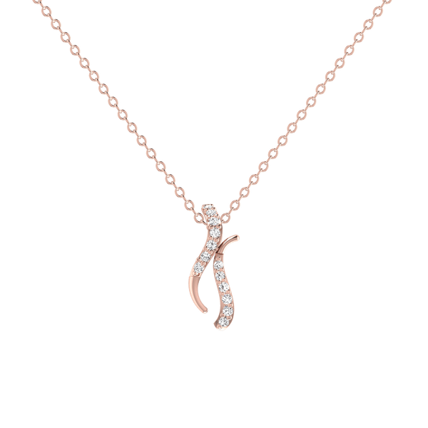 Glazing Flame Diamond Pendant