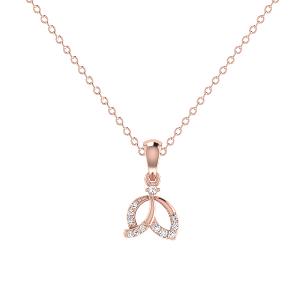 Chic Leaflet Diamond Pendant