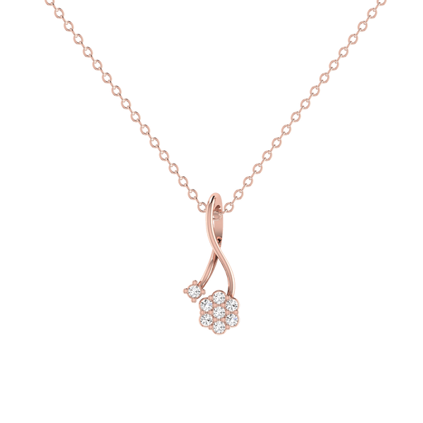 Entwines Cluster Diamond Pendant