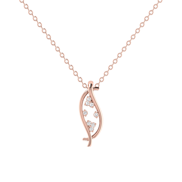 Glowy Twirl Diamond Pendant