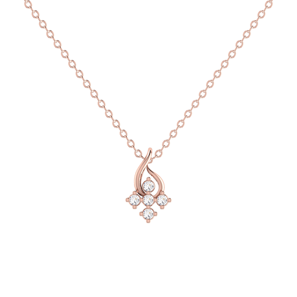 Floral Glow Diamond Pendant