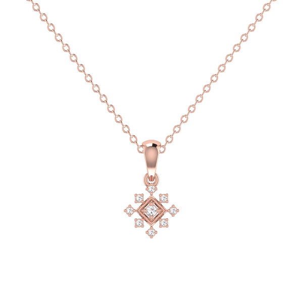Snowflake Diamond Pendant