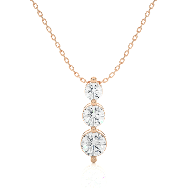 Three Tier Solitaire Pendant