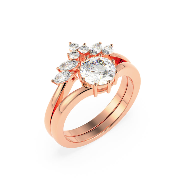 Stackable Crown Lab Diamond 1 Ct Solitaire Ring