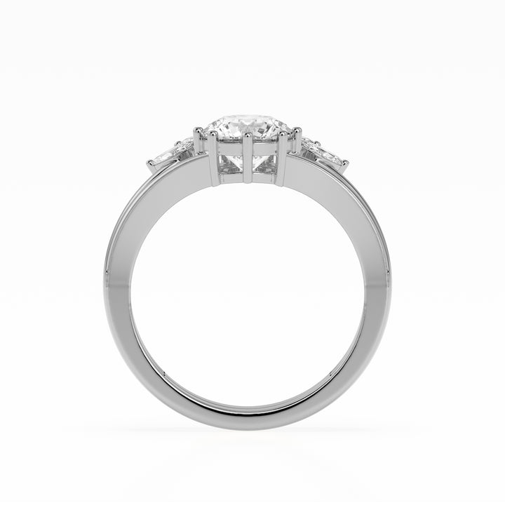 Stackable Crown Lab Diamond 1 Ct Solitaire Ring