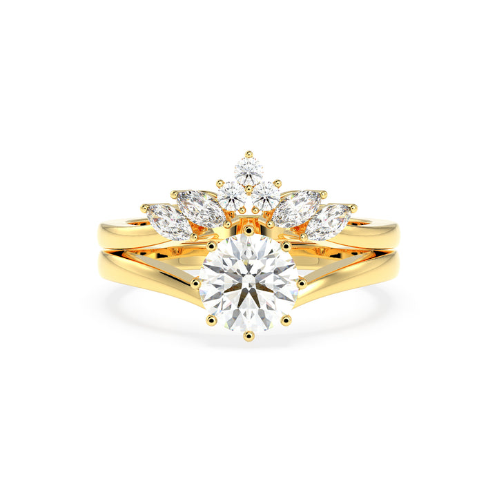 Stackable Crown Lab Diamond 1 Ct Solitaire Ring