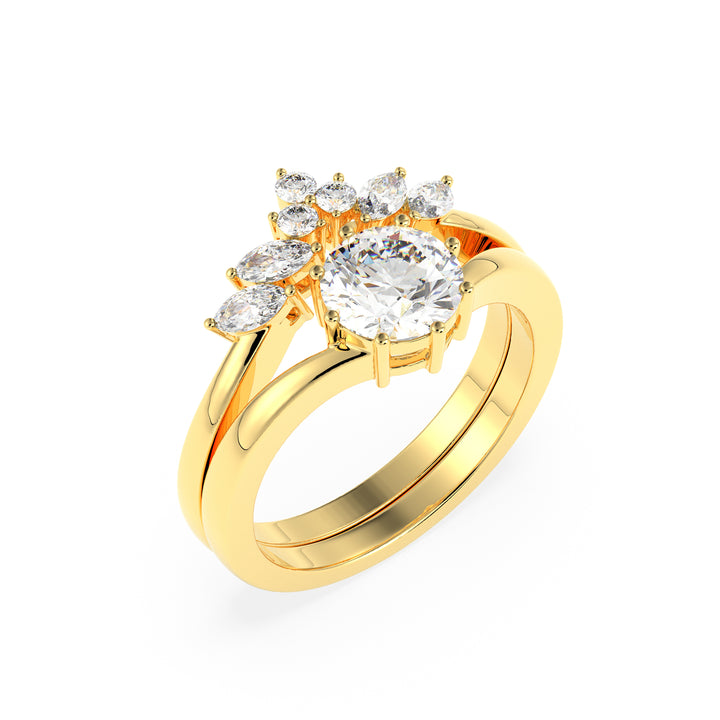 Stackable Crown Lab Diamond 1 Ct Solitaire Ring