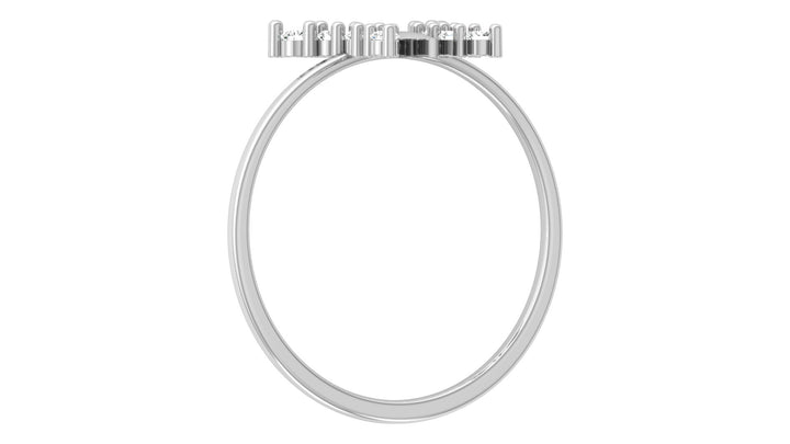 Simple Butterfly Lab Diamond Ring