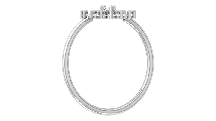 Fiery Caral Lab Diamond Ring