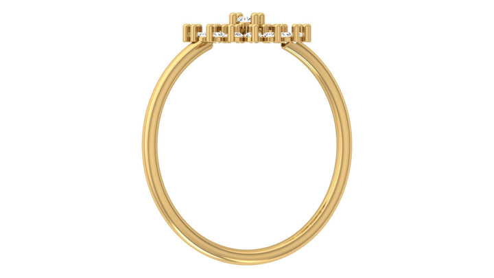 Fiery Caral Lab Diamond Ring