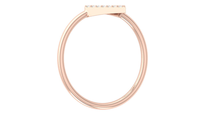 V Clap Lab Diamond Ring