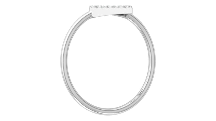 V Clap Lab Diamond Ring