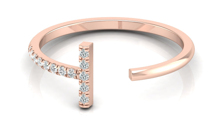 Sunshine T Shape Lab Diamond Ring