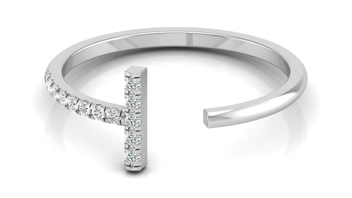 Sunshine T Shape Lab Diamond Ring
