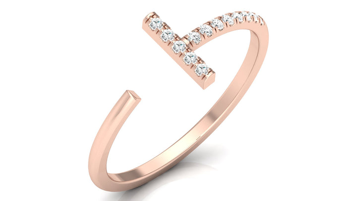 Sunshine T Shape Lab Diamond Ring