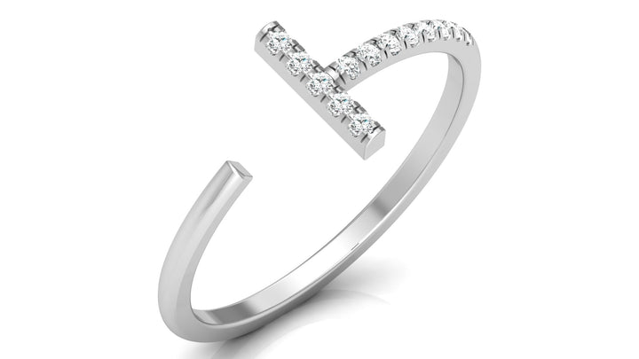 Sunshine T Shape Lab Diamond Ring
