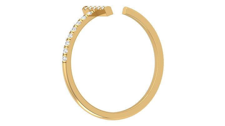 Sunshine T Shape Lab Diamond Ring