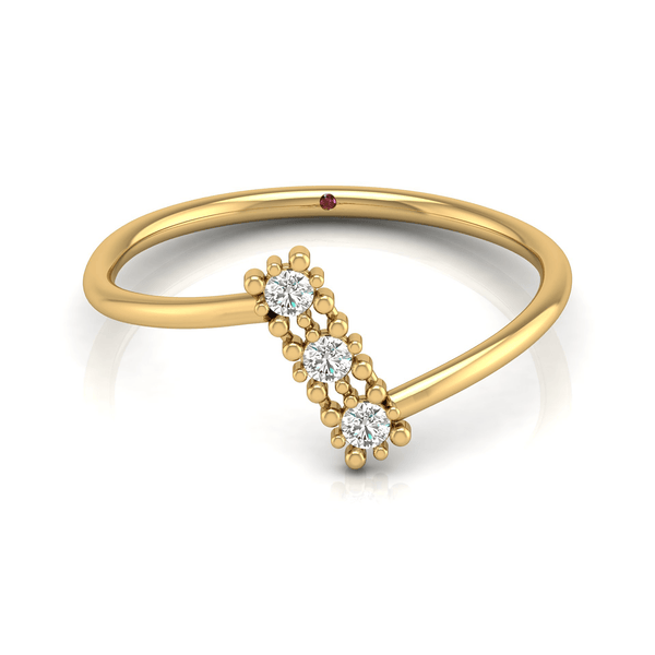 Lab Diamond Meesh Sparkle Promise Ring