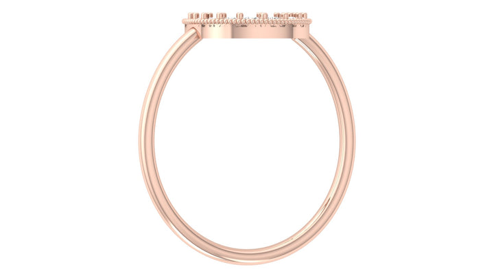 Half Moon Lab Diamond Ring