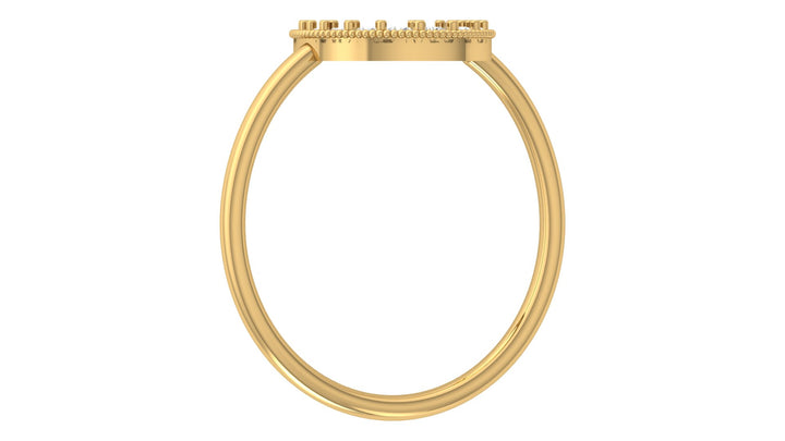 Half Moon Lab Diamond Ring