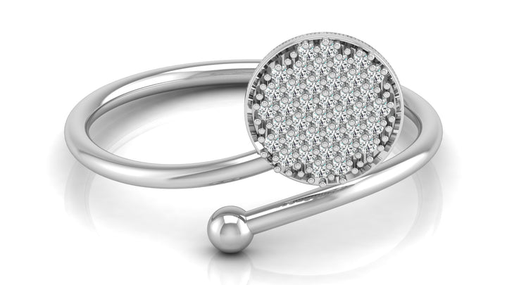 Classic Cluster Lab Diamond Ring