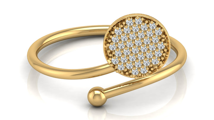 Classic Cluster Lab Diamond Ring