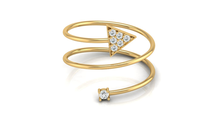Spring Geometric Lab Diamond Ring