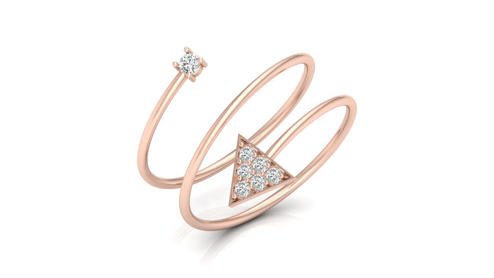 Spring Geometric Lab Diamond Ring