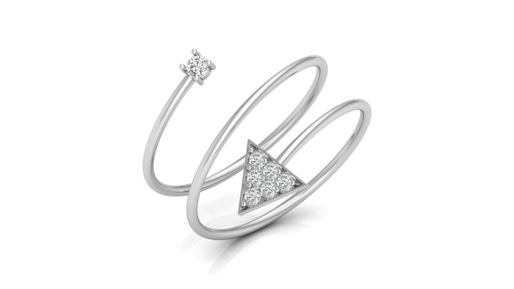 Spring Geometric Lab Diamond Ring