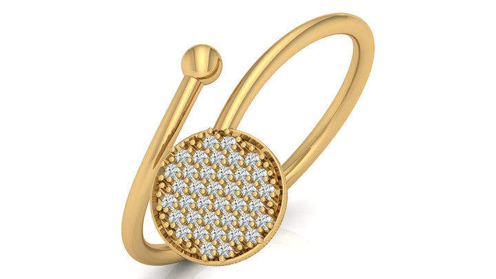 Classic Cluster Lab Diamond Ring