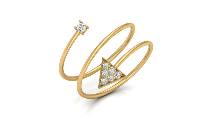 Spring Geometric Lab Diamond Ring