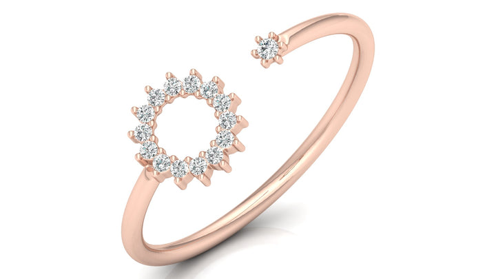 Allora Circle Lab Diamond Ring