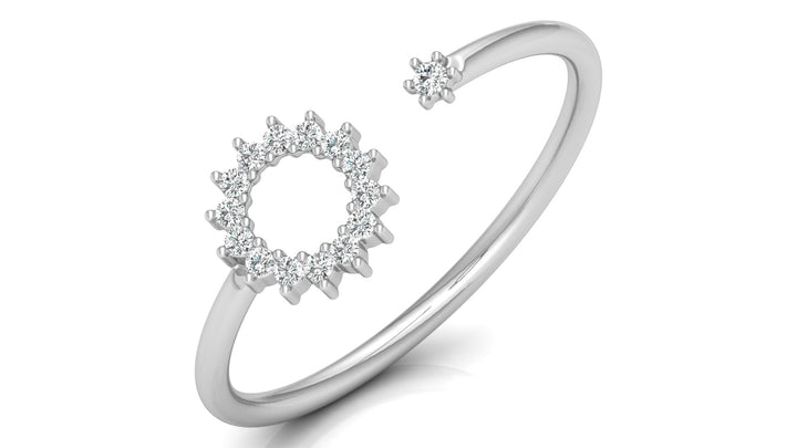 Allora Circle Lab Diamond Ring