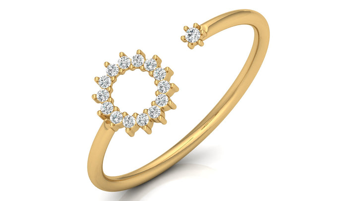 Allora Circle Lab Diamond Ring