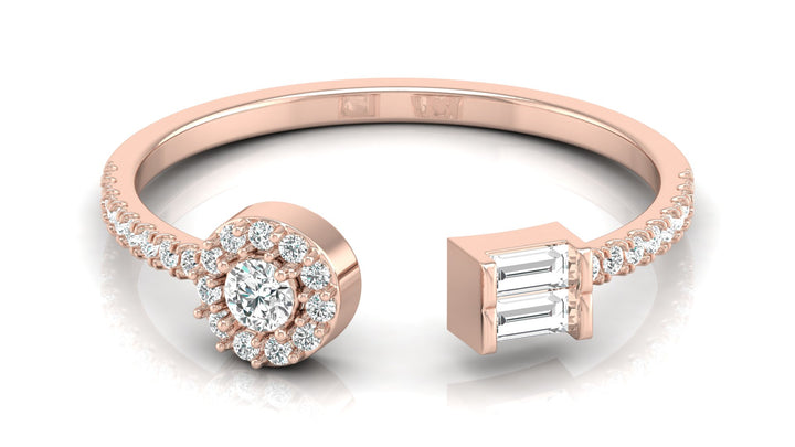 Dazzling Twirl Lab Diamond Ring