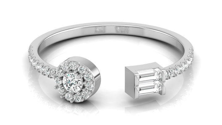 Dazzling Twirl Lab Diamond Ring