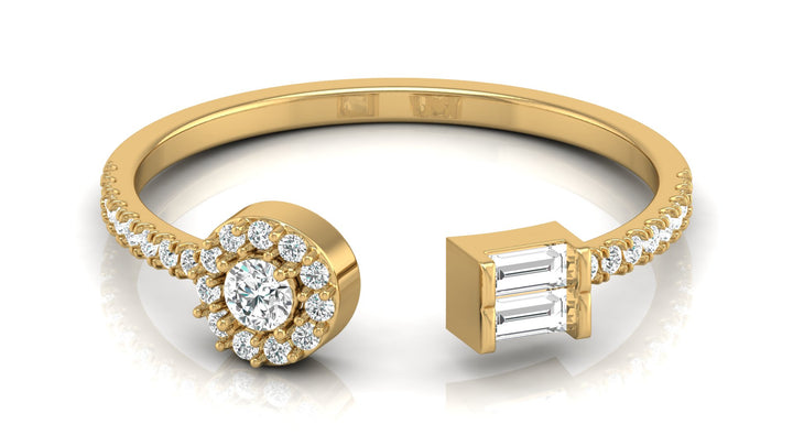 Dazzling Twirl Lab Diamond Ring