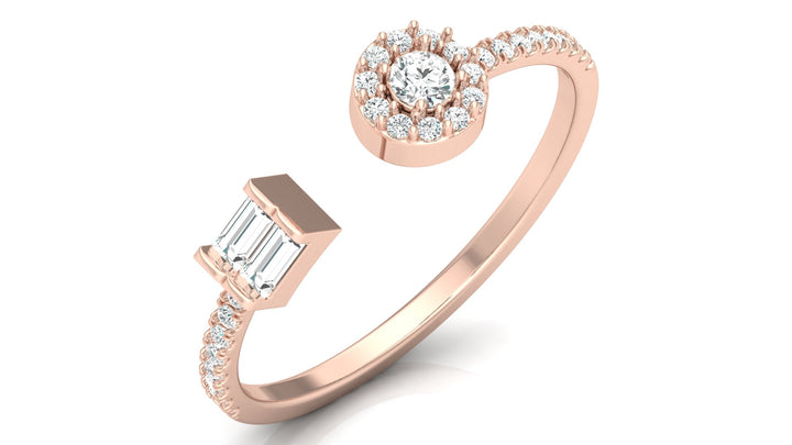 Dazzling Twirl Lab Diamond Ring