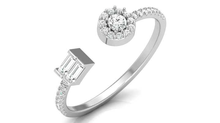 Dazzling Twirl Lab Diamond Ring