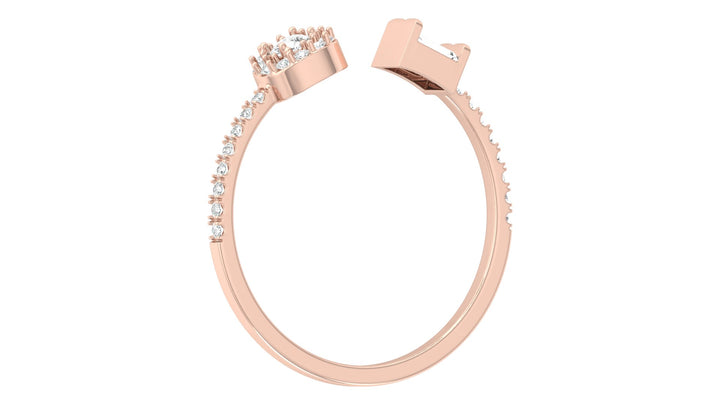 Dazzling Twirl Lab Diamond Ring