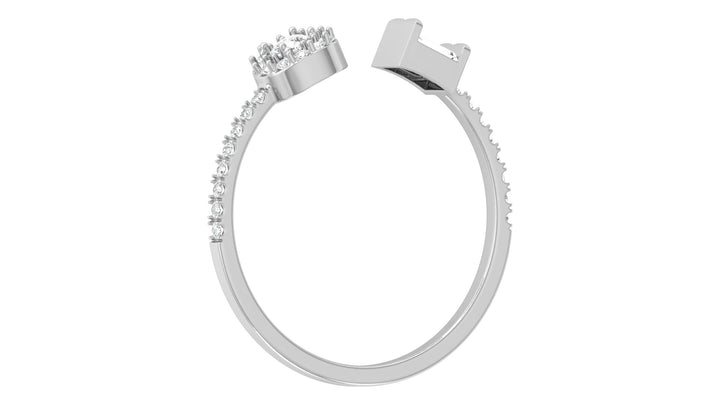 Dazzling Twirl Lab Diamond Ring