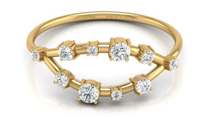 Lab Diamond Open Claw Ring
