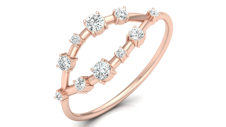 Lab Diamond Open Claw Ring