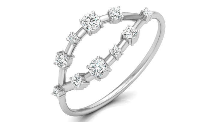 Lab Diamond Open Claw Ring