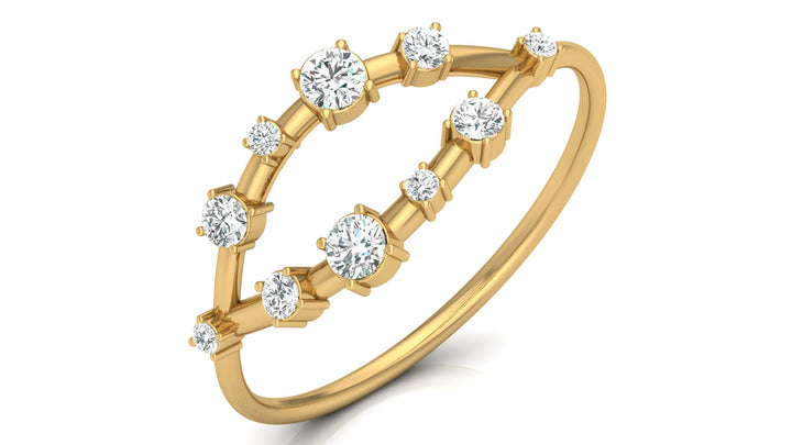 Lab Diamond Open Claw Ring
