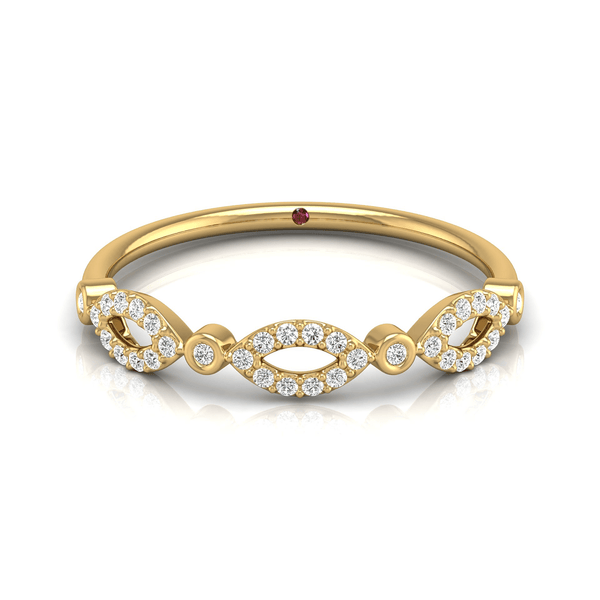 Lab Diamond Coral Denisa Promise Ring