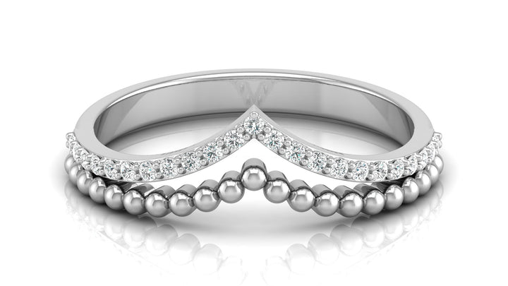 Double V Lab Diamond Ring