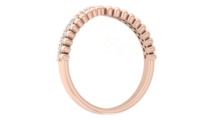 Double V Lab Diamond Ring